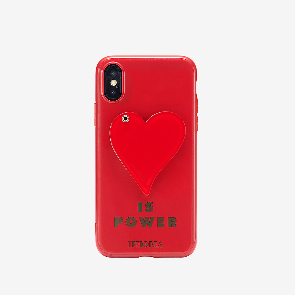 [SAMPLE] RED HEART IS POWER IPHONE XS MAX CASE